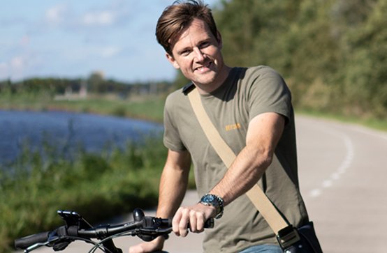 Met de fiets ben ik net zo snel als met de auto. Want je zoeft zo overal langs!