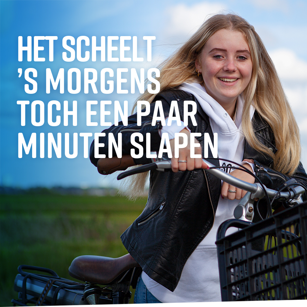 Het scheelt 's morgens toch een paar minuten slapen